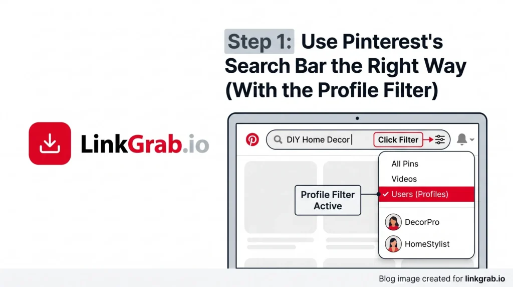 Search for Someone on Pinterest