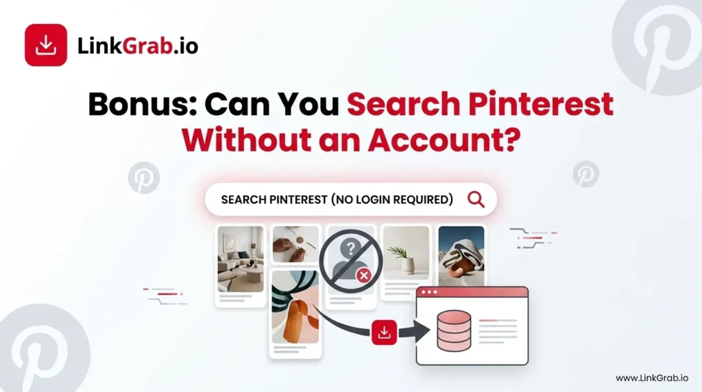 Bonus: Can You Search Pinterest Without an Account?