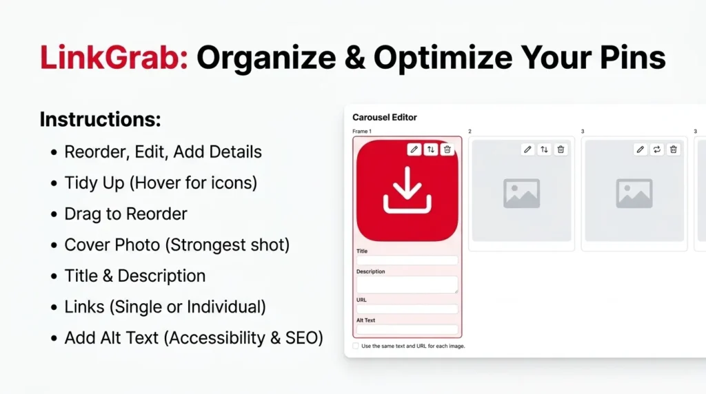 Reorder, edit, and add your details.